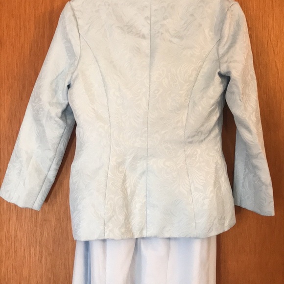 NWT LanTing Bride mother of the groom/ bride dress. Lite blue dress with jacket - Picture 4 of 11